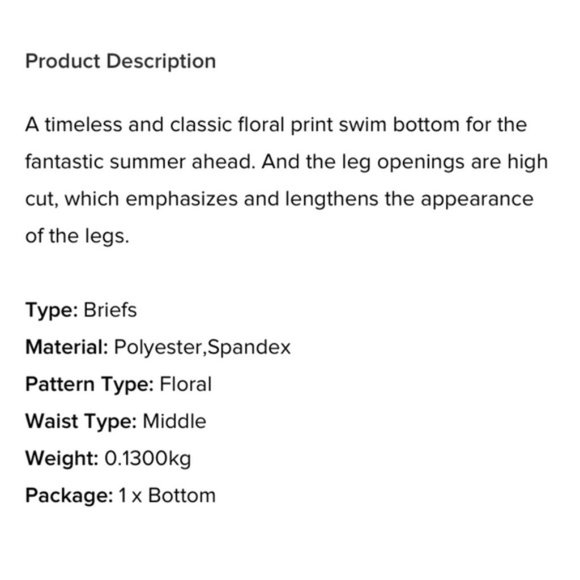 ZAFUL Flower Printed High Leg Bikini Bottom Pink - Picture 6 of 9